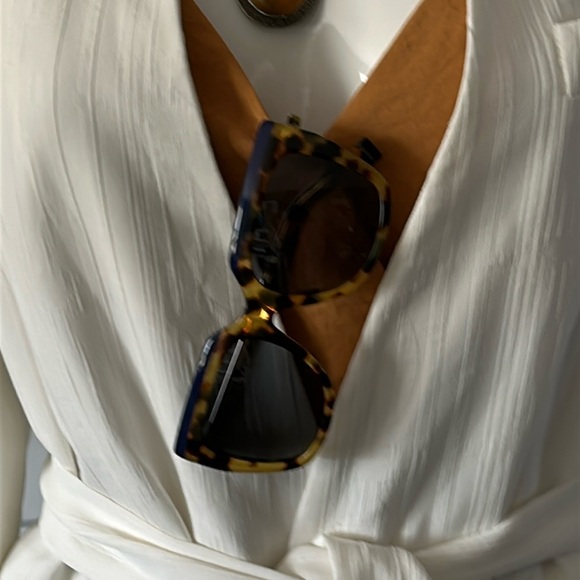 Zara Woman Textured White Blazer Jacket - Picture 17 of 17